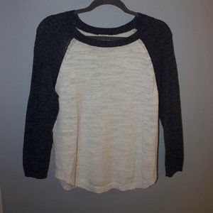 J.Crew Navy & White Long Sleeve Tee
